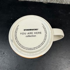 Starbucks You Are Here Mug Pittsburgh 14oz White Yellow City Skyline Souvenir