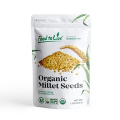 Organic Hulled Millet — Non-GMO, Kosher, Raw, Bulk — by Food to Live ®