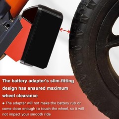 Zelvoro Battery Adapter for Stacyc 12″ and 16″ Fit Mil.Waukee