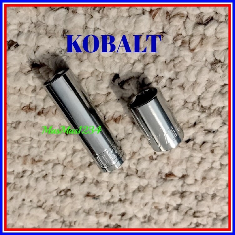 KOBALT 1/4″ Drive Deep or Shallow Sockets – SAE Inch Metric MM 6 Point- Any Size