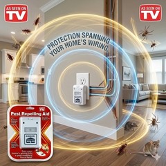 Riddex Plus Digital Pest Repeller Electromagnetic Rodent Cockroach Spider Repell