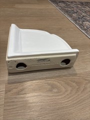 Bright White Ceramic Corner Shower Shelf Ledge 8.5 in Mexico