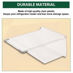 Clear Crisper Drawer Compatible with Frigidaire Refrigerator 240337103 PS429854