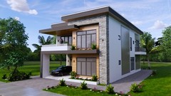 33X56 House Design Plans 10×17 Meter 6 Bed 8 Bath Flat Roof PDF & A4 Hard Copy
