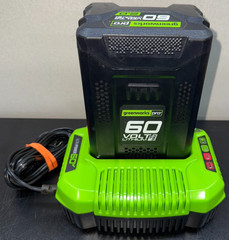 Greenworks Pro 60v Battery LB60A00 & Charger CAC801