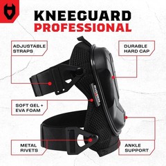 Professional Gel and Foam Knee Pads with Ankle Support for Pro Contractors