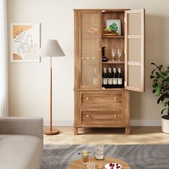 72″ Height Kitchen Pantry Storage Cabinet with Drawer & Adjustable Shelves