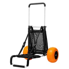 VEVOR Beach Sand Cart Beach Wagon for Sand 12 in Foam Wheels Beach Gardening