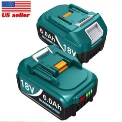 2Pack For Original Makita 18V 6.0Ah 18Volt LXT Lithium Battery BL1860 BL1860B