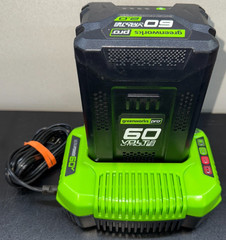 Greenworks Pro 60v Battery LB60A00 & Charger CAC801