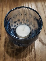 Glassybaby Fireworks Translucent Blue Swirled Bubbles Not Available Online