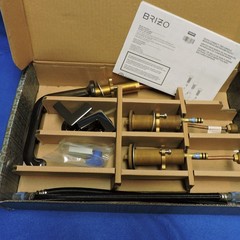 BRIZO Kintsu Wide Spread Lav Faucet Angled Spout 65307LF-BNXLHP plus Handles!