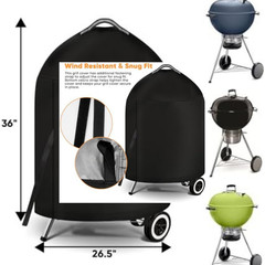 Grill Cover for Weber Charcoal Kettle- Heavy Duty Waterproof BBQ Cover 22″
