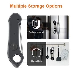 Digital Meat Thermometer with Attachable, oven safe, extension probe