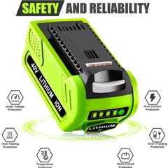 40V 5Ah For Greenworks G-MAX Lithium Battery 29472 29462 29252 20202 40 Volt