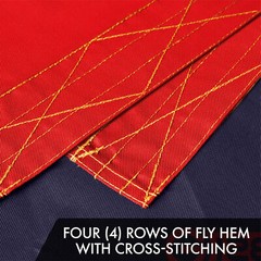 American USA Tea-Stained Flag & 1776 Tea-Stained Flag 6×10 Ft Both Emb 420D Poly