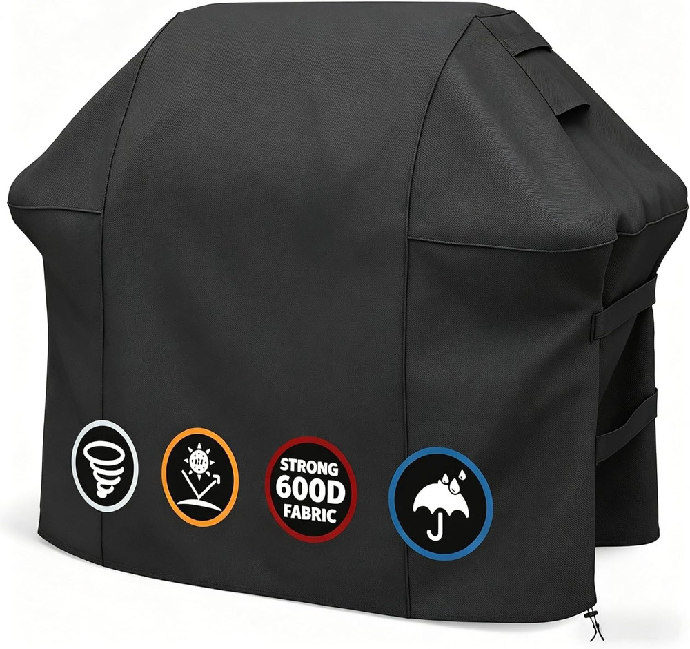Grill Cover for Outdoor Grill, Fits Weber Genesis 300 & Genesis II 300 Series Ga