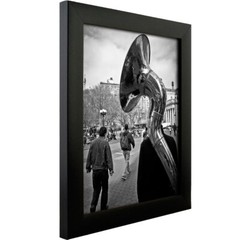 Craig Frames 1″ Wide Modern Black Poster Frames, Uncommon Sizes, 18×18 – 25×35