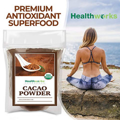 Healthworks Superfoods Organic Cacao Powder – 16 Oz / 1 Lb – Cocoa Chocolate Sub