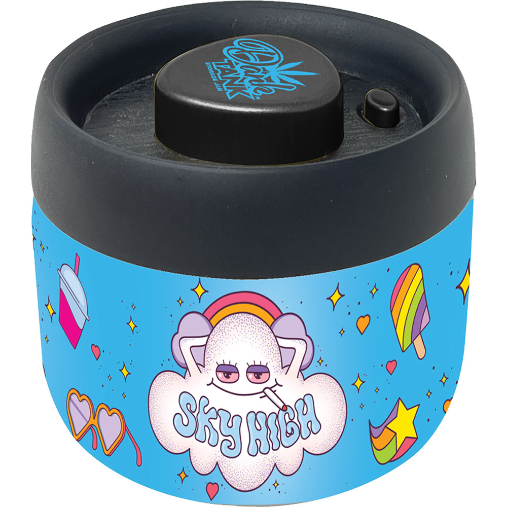 4.25in Sky High Dank Tank Vacuum Jar – 400ml Airtight Storage Container