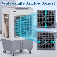 3-in-1 Evaporative Air Cooler, Portable Swamp Cooler with 10.57Gallon Reservoir