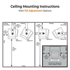 Comfort Zone 10,000 Watt, 240 Volt Industrial Ceiling Mounted Heater with Remote