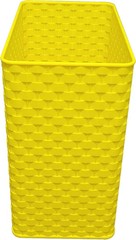 Sun Yellow Wicker Wastebasket/Stylish/Home Decor/Kids/Teens/Adults/Vibrant/Chic