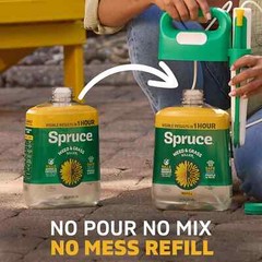 Spruce Snap & Spray Weed & Grass Killer 64oz Refill, Results in 1 Hour Free Ship