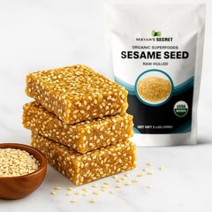 Mayan’s Secret Certified Organic hulled Sesame Seeds, 2 Lbs – Gluten Free, Raw,