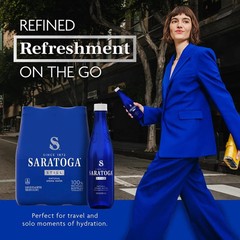 Saratoga Spring Water Still 16 fl oz Bottles 6 Pack Natural Mineral Water