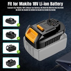 DM18M Adapter,USB and Type C Fast Charging Adapter for Dewalt 20V & for Milwauke