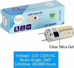 [5 Pack] LED G8 1.5W T4 20W Replacement JCD Bi-Pin Base 120V 3000K Soft White