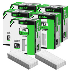 meite 16 Gauge Finish Nails 1-1/4 in Straight Finish Nail 2500-Count Galvanized