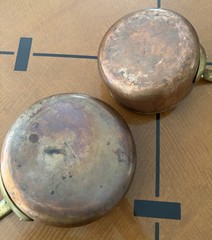 Vintage de Buyer Inocuivre 5-Piece Copper Cookware Set – Made in France