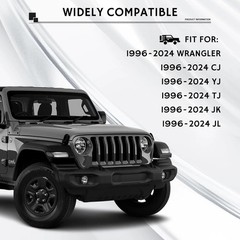 Door Limiting Straps 2PCS Heavy Duty for Jeep Wrangler 1996-2024 1000LB Tensile