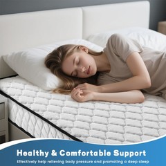 6Inch Gel Memory Foam Mattress Medium Firm Twin Txl Full Queen Size Bed in a Box