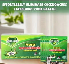 Green Killer Cockroach Killing Powder Bait, Kill Control Method, 5 g 10 pcs