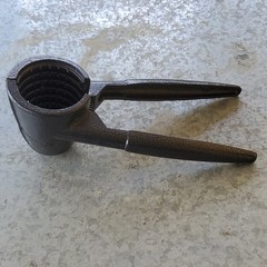 Traditional Metal Nutcracker Black Handheld Nut & Shell Cracker Less Than 10in