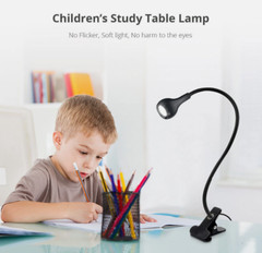 LED Lamp Laptop Computer Clip On Bed Desk Table USB Reading Light Flexible