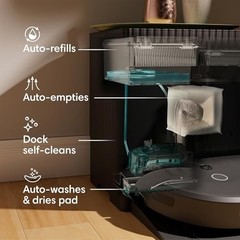 IROBOT ROOMBA COMBO 10 MAX ROBOT VACUUM AND MOP AUTOWASH DOCK – BLACK