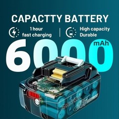 2 x Makita BL1860B-2 18V LXT Lithium-Ion 6.0 Ah Battery – New – USA SHIP