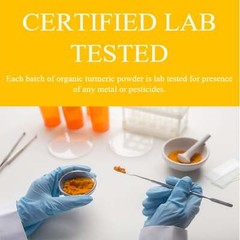 Organic Turmeric Powder- UDA Certified- Pure and Natural for Cooking and Healing