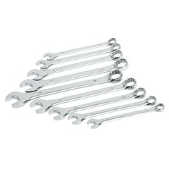 Ironton Full-Polish Metric Wrench Set, 10.3in.L, 9-Pc.