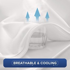 Zippered Mattress Encasement Waterproof Protector Hypoallergenic Mattress Cover