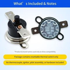 Resettable 290°F Water Heater Thermal Switch for Bradford White Gas Electric …