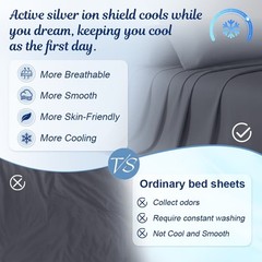 4-Piece Premium Bamboo Blend Bed Sheet Set Deep Pocket Breathable Soft Sheets