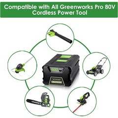 7.0Ah Lithium Ion Battery Pack For Greenworks Pro 80V Volt Max GBA80250 GBA80200