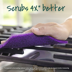 Scotch-Brite Advanced Extreme Scrub Scour Pads: 4.4 in. x 2-1/2 in. (Purple) *2-