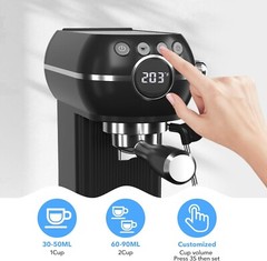 HBN 20 Bar Espresso Machine with Milk Frother, Coffee Maker with 27oz Tank 1350W