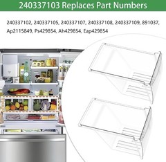 [2 Pack] 240337103 Refrigerator Crisper Drawer Bin for Frigidaire Kenmore (Read)